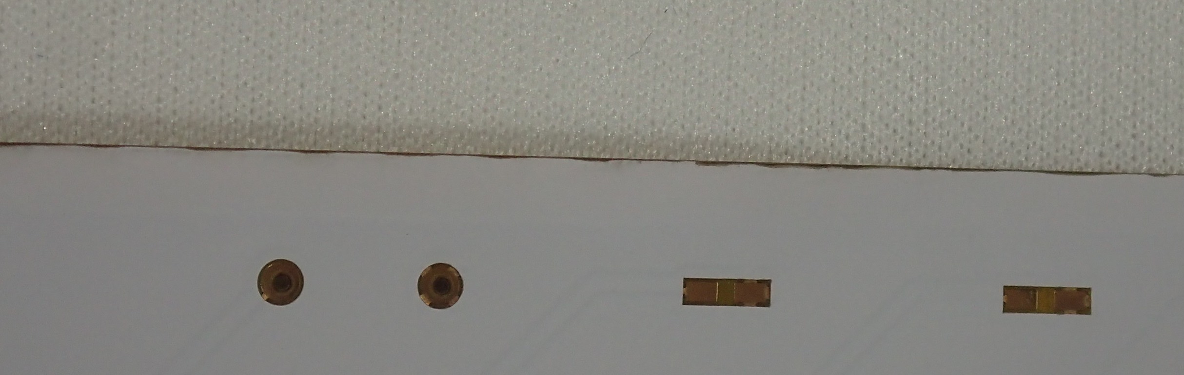 Picture showing the dirty edge of a pcb